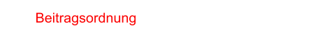 Beitragsordnung
